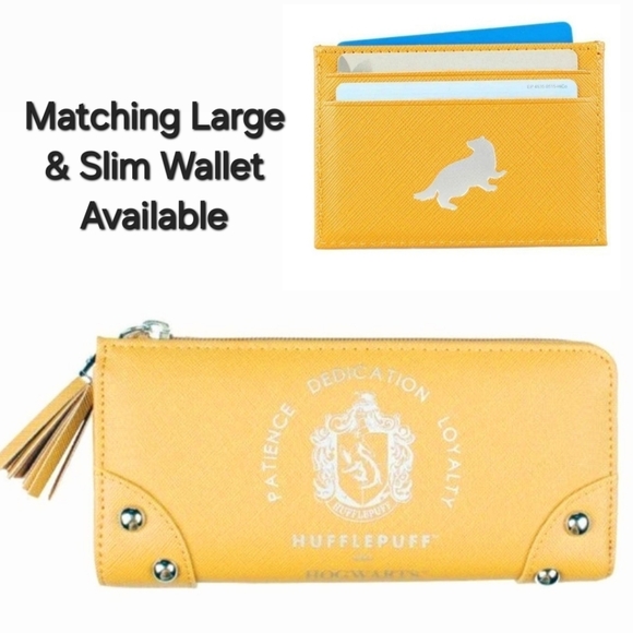 Harry Potter Hufflepuff Yellow Slim Wallet - Picture 9 of 9
